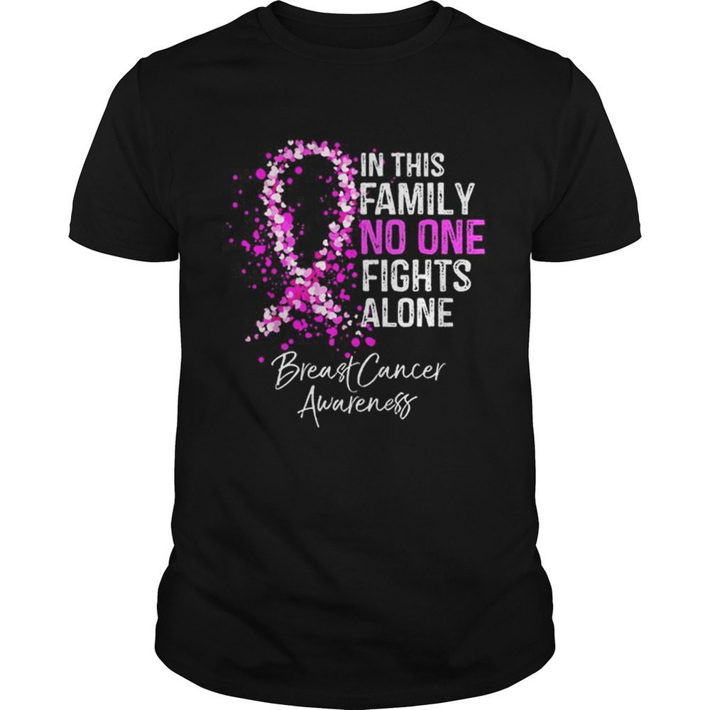 Top In This No One Fights Alone Breast Cancer Awareness Shirt